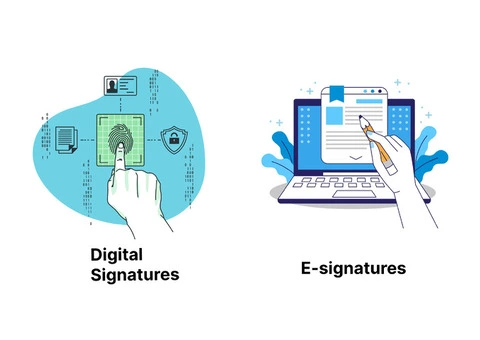 Digital signature and esignature