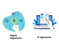 Digital signature and esignature