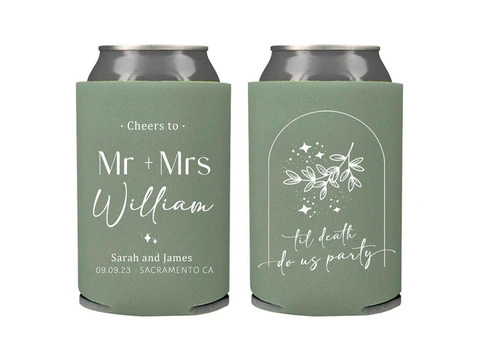 Full-colour customised stubby holders with imprints