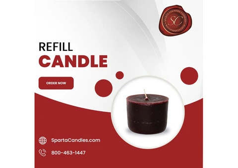 Top-Quality Refill Candle Jars: Restock Your Collection Now!