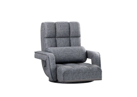 Artiss Floor Sofa Bed Lounge Chair Recliner Chaise Chair Swivel Grey