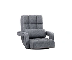 Artiss Floor Sofa Bed Lounge Chair Recliner Chaise Chair Swivel Grey