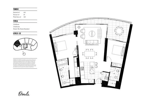 2 bedroom apartment - 1 Oracle Boulevard, Broadbeach, Qld 4218 - 13/13