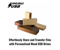 Effortlessly Store and Transfer Files with Personalised Wood USB Drives
