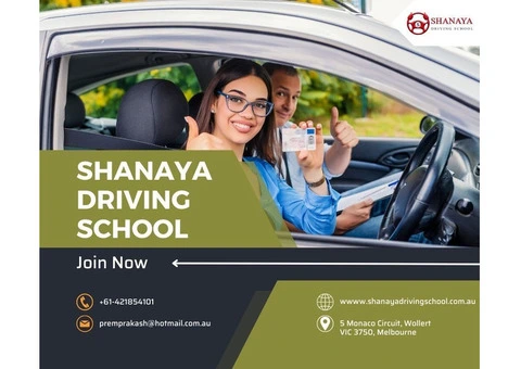 Number 1 Driving School in Bundoora - Shanaya Driving School
