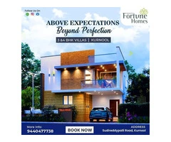 Modern 4BHK Duplex Villas with home theater Kurnool || Vedansha