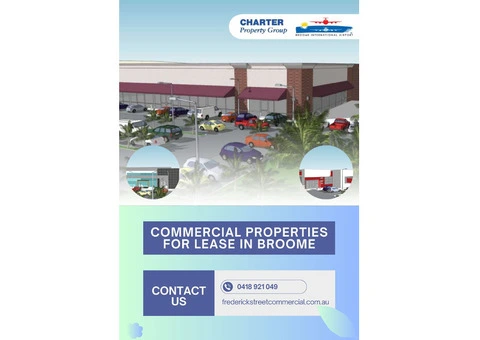 Discover Premier Commercial Properties for Lease in Broome | Frederick Street Commercial
