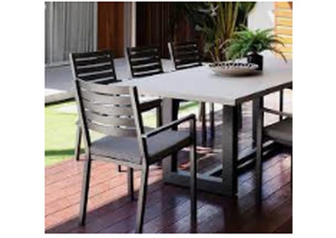 Get the Aluminium outdoor setting for durability and style