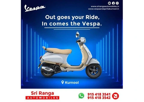 Top Vespa Aprilia Sales & Services in Kurnool || Sri Ranga Automobiles, Vespa Aprilia Dealership