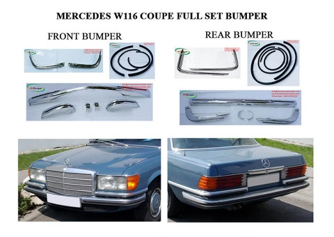 Mercedes W116 coupe bumpers EURO style 1972-1980 - 3/5
