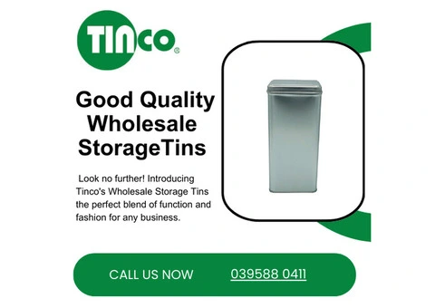 Bulk Tin Containers at Wholesale Prices in Australia