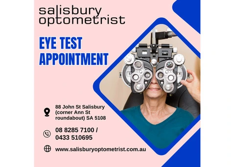Eye Test Appointment in Salisbury in South Australia