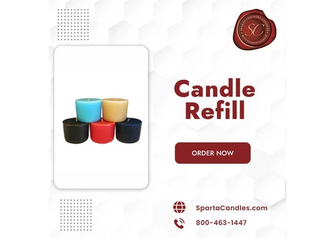 Sparta Candle: Premium Refill Candles for Lasting Illumination!