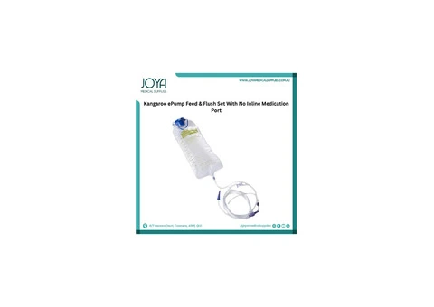 Kangaroo ePump Feed & Flush Set With No Inline Medication Port 1000ml | Australia