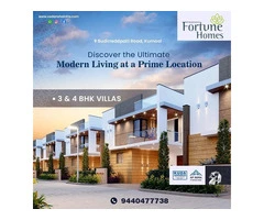 Home Theater-inclusive Premium Villas Kurnool || Vedansha Fortune Homes