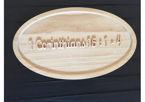 CUSTOM MADE V-CARVED & ENGRAVED SIGNS - 1/9