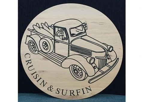 CUSTOM MADE V-CARVED & ENGRAVED SIGNS - 7/9