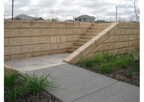Limestone Retaining Walls in Perth - 1/4