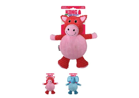 KONG Low Stuff Crackle Tummiez Plush Squeaker Toy for Dogs | VetSupply