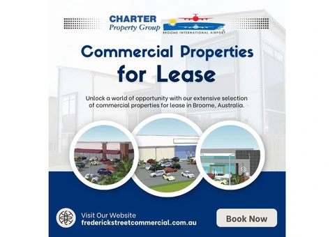 Discover Exceptional Commercial Properties for Lease in Broome | Frederick Street Commercial