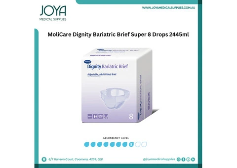 Buy MoliCare Dignity Bariatric Brief Super 8 Drops 2445ml Australia Wide