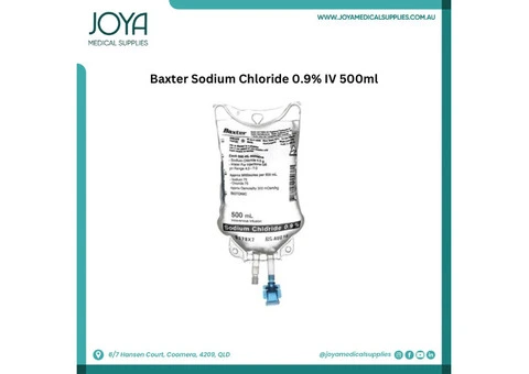 Baxter Sodium Chloride 0.9% IV 500ml | Australia - Joya Medical Supplies