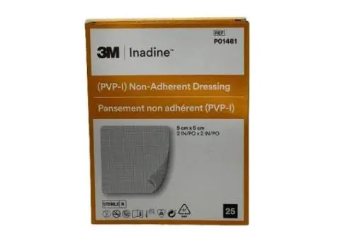 Inadine PVP I Non Adherent Dressing 5x5cm | Australia