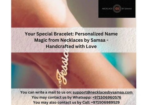 Your Special Bracelet: Personalized Name Magic from Necklaces by Samaa