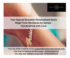 Your Special Bracelet: Personalized Name Magic from Necklaces by Samaa