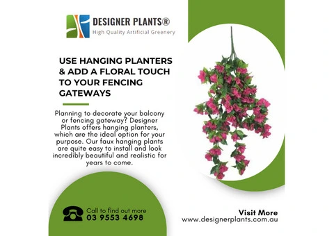 Use Hanging Planters & Add A Floral Touch to Your Fencing Gateways