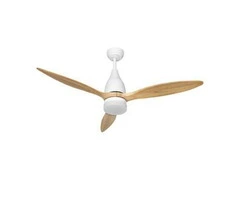 Devanti 52” Ceiling Fan LED Light Remote Control Wooden Blades Timer 1300mm