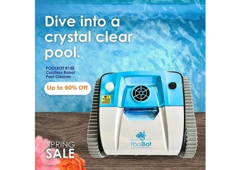 Experience Ultimate Pool Cleaning: PoolBot – Your Robotic Pool Cleaning Partner!