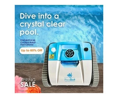 Experience Ultimate Pool Cleaning: PoolBot – Your Robotic Pool Cleaning Partner!