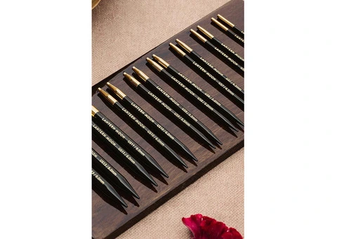 Handcrafted ebony wood knitting needles