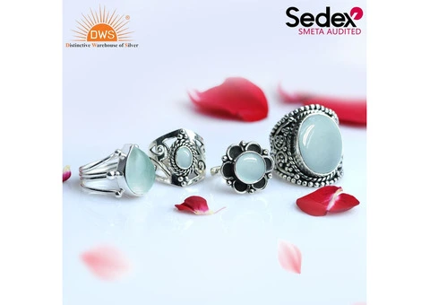 Stunning Aquamarine Rings Lot for Sale - Perfect for Silver Jewelry Collection