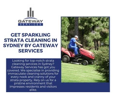 Get Sparkling Strata Cleaning in Sydney by Gateway Services