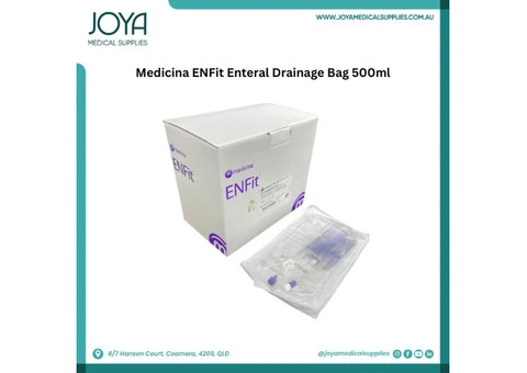 Medicina ENFit Enteral Drainage Bag 500ml | Australia - Joya Medical Supplies