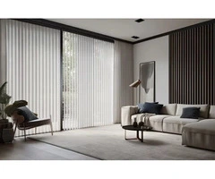 Elevate your windows with Max Coombes vertical blinds!