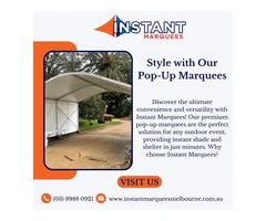 Style with Our Pop-Up Marquees