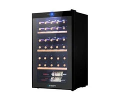 Devanti 34 Bottles Wine Cooler Compressor Chiller Beverage Fridge