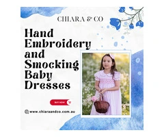 Hand Embroidery and Smocking Baby Dresses Online