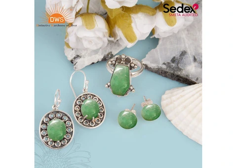 Handcrafted Aventurine Purple Quartz Jewelry Set – Limited Stock Available