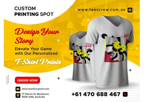 CUSTOM PRINTING SPOT - T-shirt Designs in Lalor Park