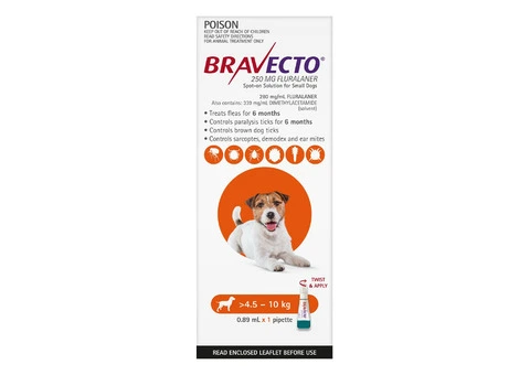 Bravecto Spot-on Orange Pack for Small Dogs - DiscountPetCare