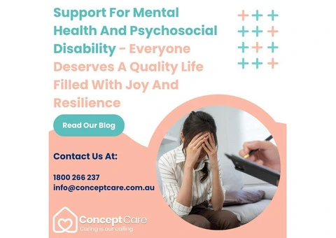 Support for Mental Health and Psychosocial Disability Provided by Concept Care