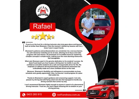 Driving Lessons Macquarie Fields | Swiftandeasy.com.au