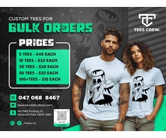 Tees Crew - Print-on T-Shirts Wetherill Park