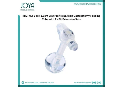 MIC-KEY 14FR 1.5cm Low Profile Balloon Gastrostomy Feeding Tube with ENFit Extension Sets