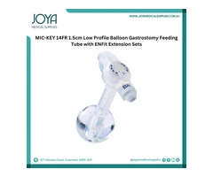 MIC-KEY 14FR 1.5cm Low Profile Balloon Gastrostomy Feeding Tube with ENFit Extension Sets