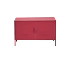 ArtissIn Buffet Sideboard Locker Metal Storage Cabinet – BASE Pink